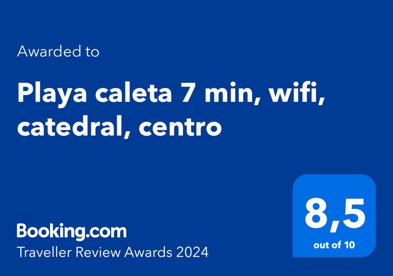 Playa Caleta 7 Min, Wifi, Catedral, Centro Lägenhet Cádiz Exteriör bild